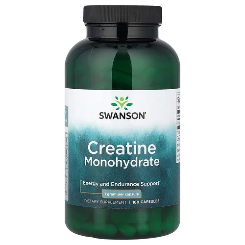 Swanson Vitamins, Monohidrato de creatina, 1 g, 180 cápsulas