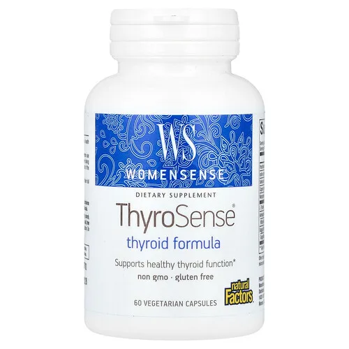 Natural Factors, WomenSense, ThyroSense, Fórmula para la tiroides, 60 cápsulas vegetales