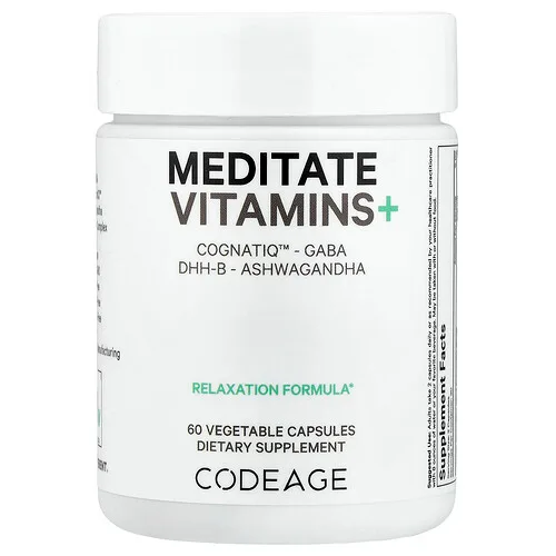 Codeage, Vitaminas y más para meditar, 60 cápsulas