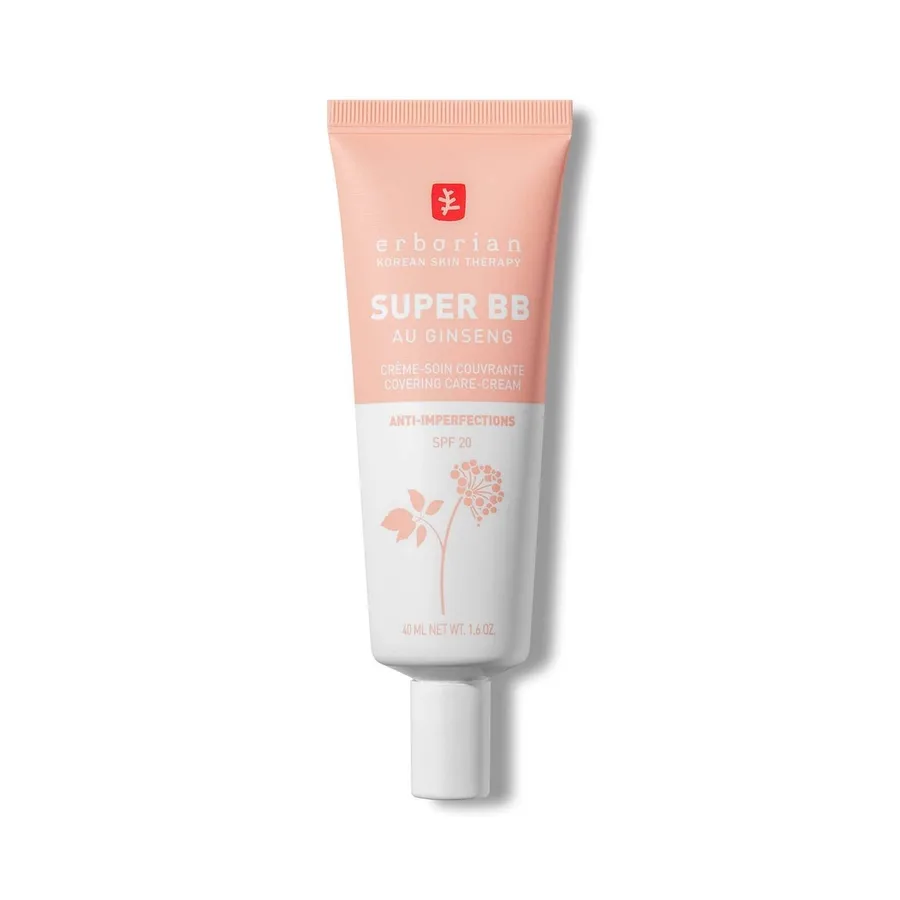 Erborian Super BB Cream - Base de maquillaje correctora de alta cobertura con FPS20 para piel irregular Tono Clair 40ml