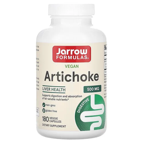 Jarrow Formulas, Alcachofa, 500 mg, 180 cápsulas vegetales