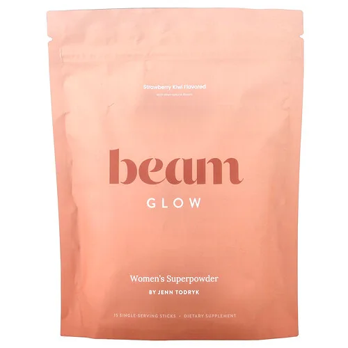 Beam, Brillo, Fresa y kiwi, 15 sobrecitos, 6,3 g (0,22 oz) cada uno