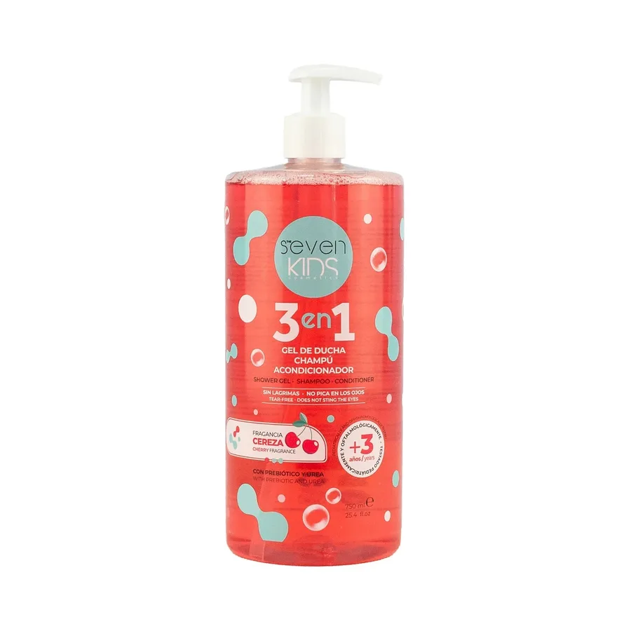 3 en 1 Gel de Ducha + Champú + Acondicionador 750 ml