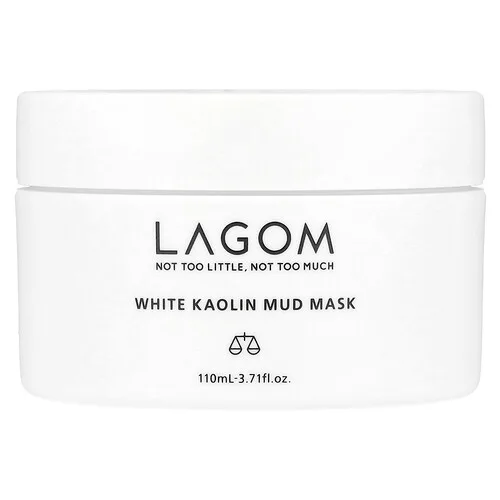 LAGOM, Mascarilla de belleza de barro de caolín blanco, 110 ml (3,71 oz. líq.)