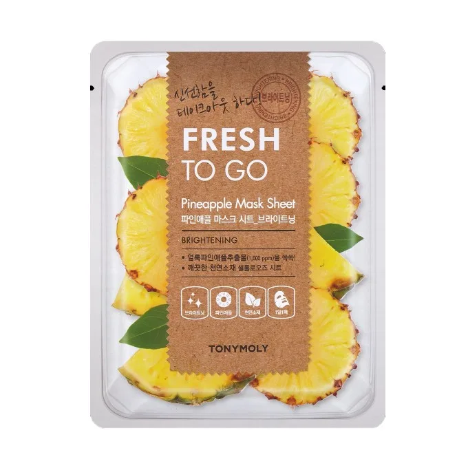 TONYMOLY - Fresh To Go Mask Sheet - PINEAPPLE - 1pieza