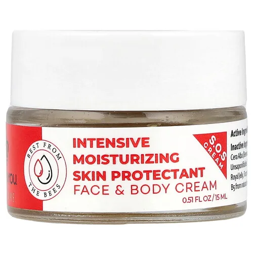 Bee & You, Crema protectora de la piel de humectación intensiva para el rostro y el cuerpo, 15 ml (0,51 oz. líq.)