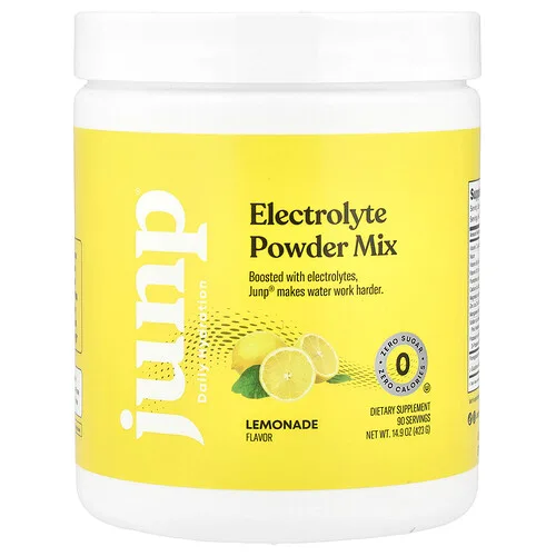 JUNP Hydration, Mezcla de electrolitos en polvo, Limonada`` 423 g (14,9 oz)