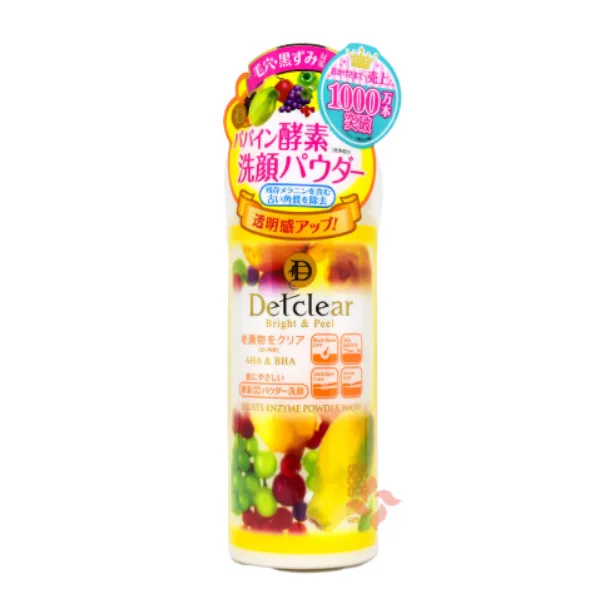Meishoku Brilliant Colors - DETCLEAR Bright & Peel Fruit Enzyme Powder Wash - 75g
