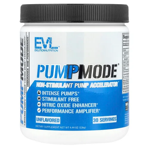 EVLution Nutrition, PumpMode, Acelerador de la bomba no estimulante, 126 g (4,44 oz)