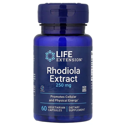 Life Extension, Extracto de rodiola, 250 mg, 60 cápsulas vegetales