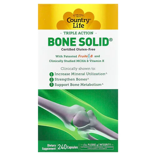 Country Life, Bone Solid®, 240 cápsulas