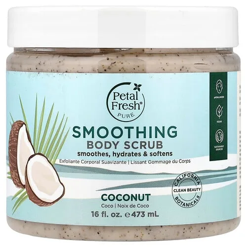 Petal Fresh, Pure, Exfoliante corporal suavizante, Coco, 473 ml (16 oz. líq.)
