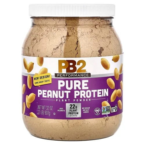PB2 Foods, Rendimiento, Proteína vegetal de maní puro en polvo, 907 g (2 lb)