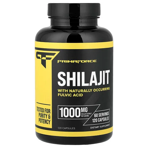 Primaforce, Shilajit, 120 cápsulas (500 mg por cápsula)
