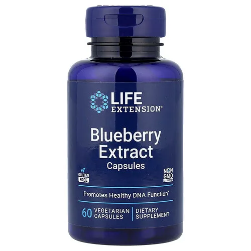Life Extension, Cápsulas de extracto de arándano azul, 60 cápsulas vegetales