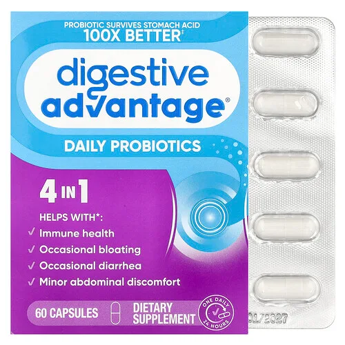 Schiff, Digestive Advantage, Probiótico diario, 60 cápsulas