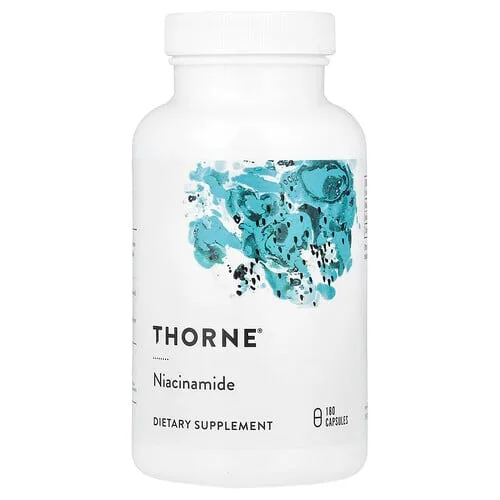 Thorne, Niacinamida, 180 cápsulas (500 mg por cápsula)