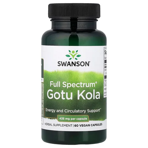 Swanson Vitamins, Full Spectrum®, Gotu kola, 435 mg, 60 cápsulas