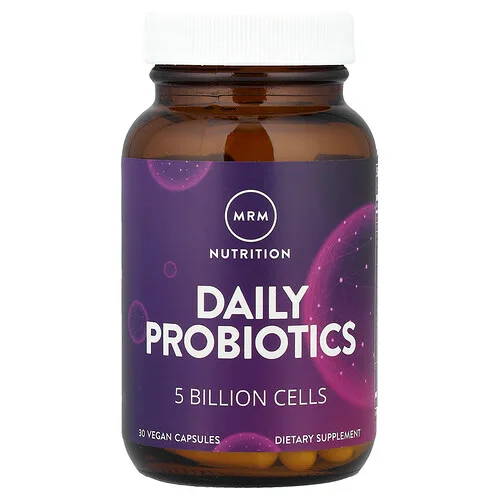 MRM Nutrition, Nutrition, Probióticos diarios, 5000 millones de células, 30 cápsulas veganas