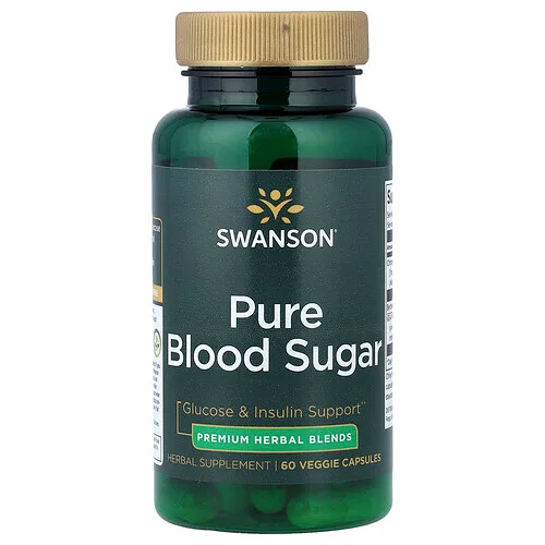 Swanson Vitamins, Glucosa en sangre pura`` 60 cápsulas vegetales