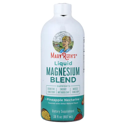 MaryRuth's, Mezcla de magnesio líquido, Piña y nectarina, 887 ml (30 oz. líq.)