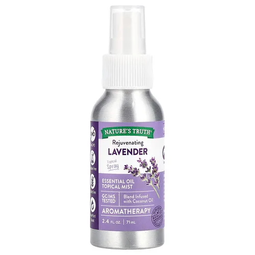 Nature's Truth, Bruma tópica de aceites esenciales, Lavanda rejuvenecedora, 71 ml (2,4 oz. Líq.)