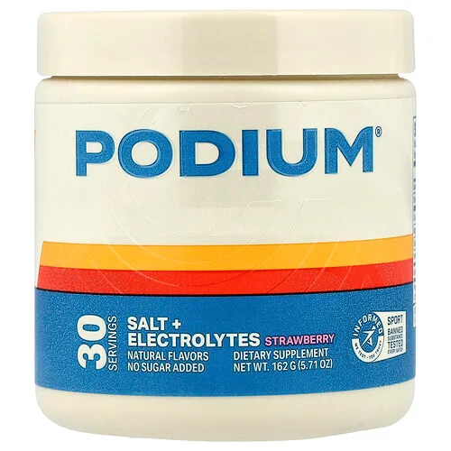Podium Nutrition, Sal y electrolitos, Fresa, 162 g (5,71 oz)