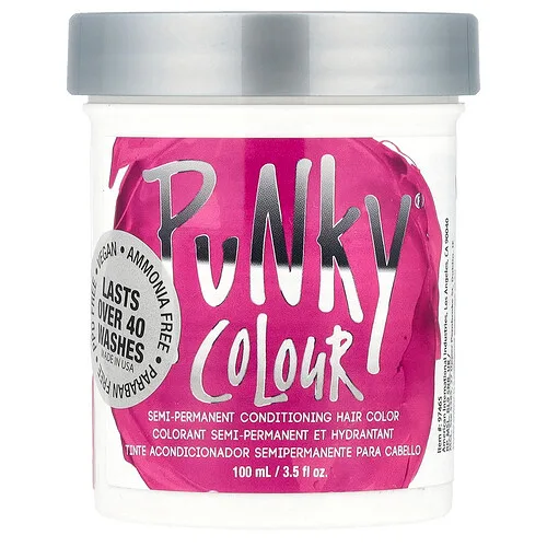 Punky Colour, Tinte para el cabello acondicionador semipermanente, Rosa flamenco, 100 ml (3,5 oz. líq.)