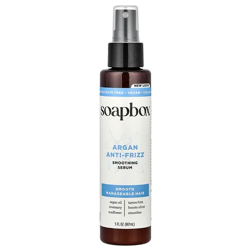 Soapbox, Sérum suavizante antifrizz con argán, 147 ml (5 oz. líq.)