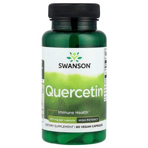 Swanson Vitamins, Quercetina, 475 mg, 60 cápsulas vegetales