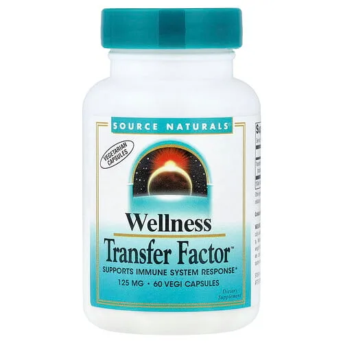 Source Naturals, Wellness Transfer Factor™, 125 mg, 60 cápsulas vegetales