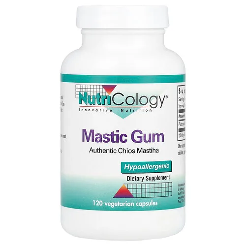 Nutricology, Almáciga, 120 cápsulas vegetales (0,5 g por cápsula)