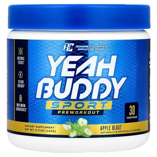 Ronnie Coleman, Signature Series, Yeah Buddy Sport, Preentrenamiento, Explosión de manzana, 162 g (5,71 oz)