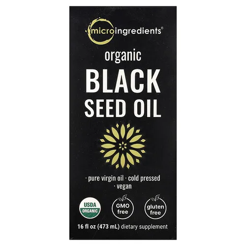 Micro Ingredients, Aceite de semilla de comino negro orgánico, 473 ml (16 oz. líq.)