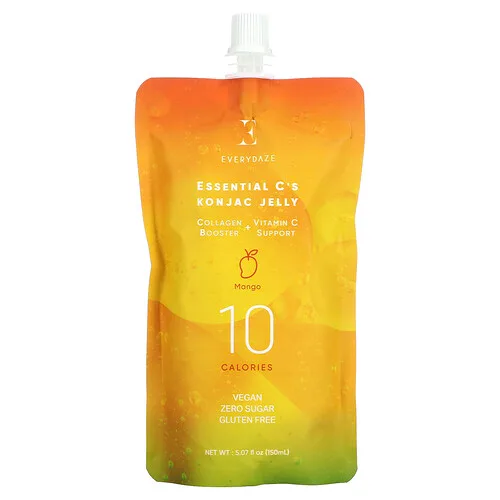 Everydaze, Jalea de konjac de Essential C, Mango, 150 ml (5,07 oz. Líq.)