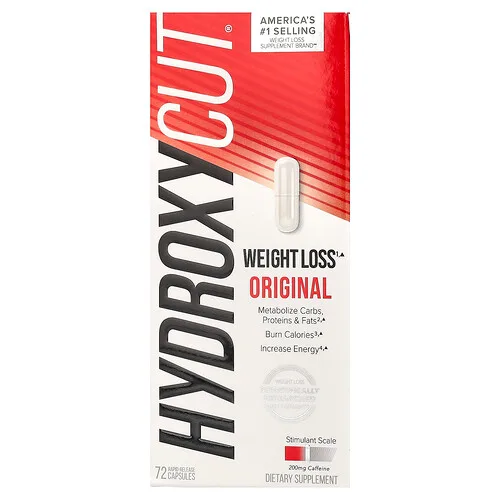 Hydroxycut, Pérdida de peso original, 72 cápsulas de liberación rápida