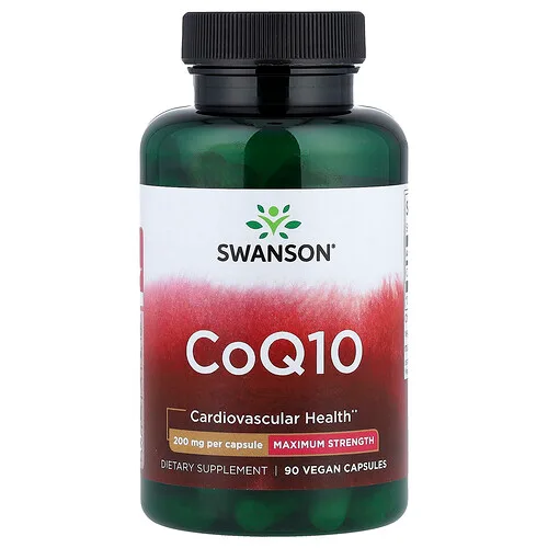 Swanson Vitamins, CoQ10, 200 mg, 90 cápsulas veganas