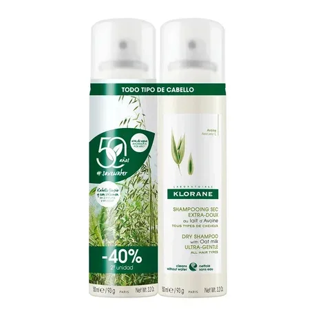 Duo Champú Seco con Leche de Avena 2 x 150 ml