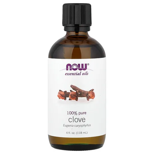 NOW Foods, Aceites esenciales, Clavo, 118 ml (4 oz. Líq.)