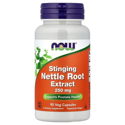 NOW Foods, Extracto de raíz de ortiga mayor, 250 mg, 90 cápsulas vegetales