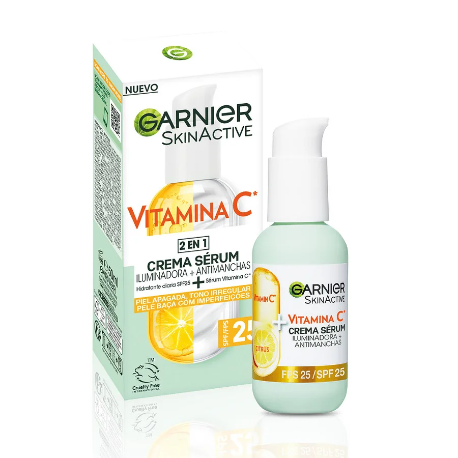 Skin Active Vitamina C Crema Serum Iluminador Antimanchas 50 ml