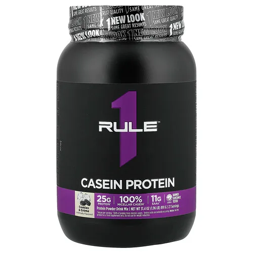 Rule One Proteins, Proteína de caseína, Galletas y crema, 891 g (1,96 lb)