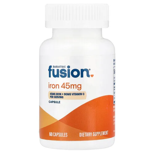 Bariatric Fusion, Hierro y vitamina C, 60 cápsulas