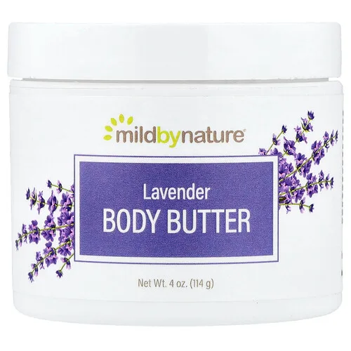 Mild By Nature, Manteca corporal de lavanda, 114 g (4 oz)