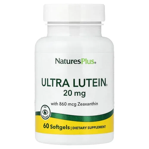 NaturesPlus, Ultra Lutein®, 20 mg, 60 cápsulas blandas