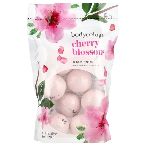 Bodycology, Bath Fizzies, Flor de cerezo, 8 unidades, 60 g (2,1 oz)
