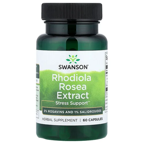 Swanson Vitamins, Extracto de Rhodiola rosea`` 60 cápsulas