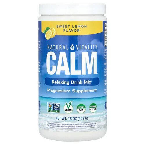 Natural Vitality, CALM®, Mezcla para preparar bebidas relajantes, Limón dulce, 453 g (16 oz)