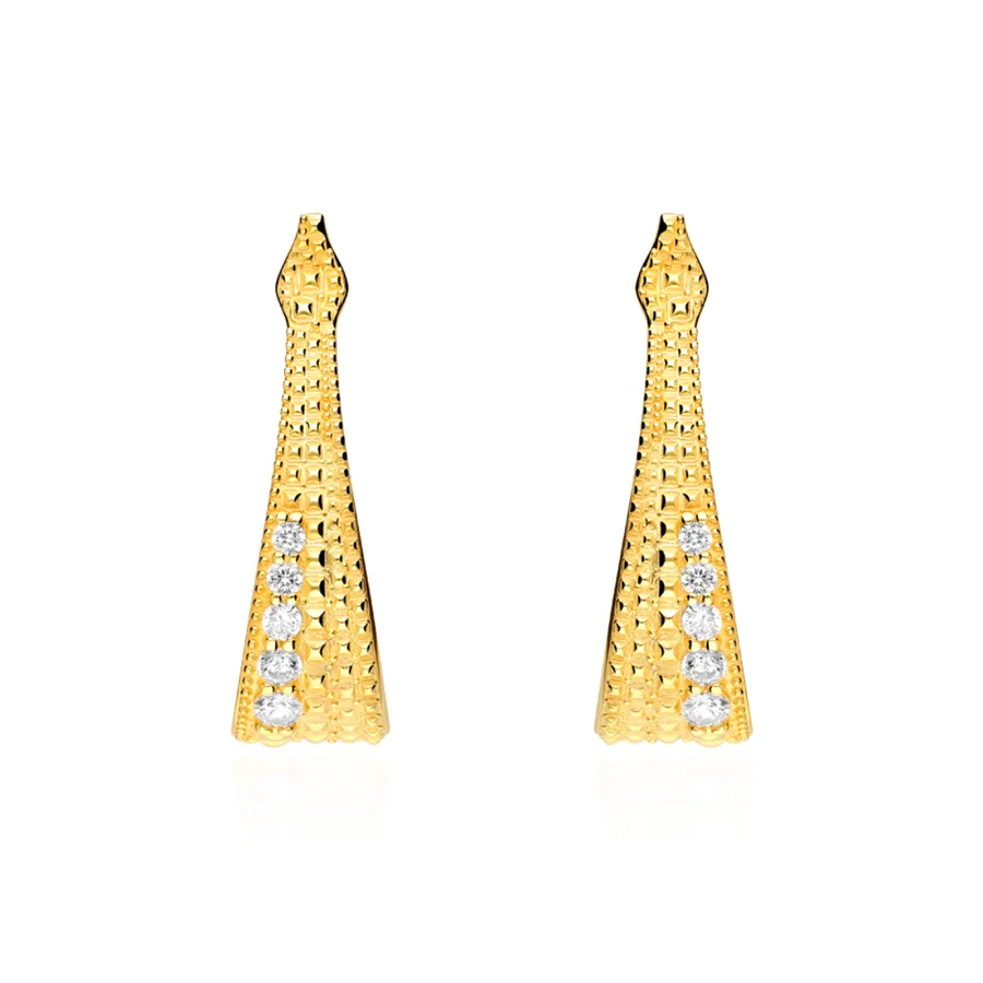 Pendientes Sakkara Plata de Ley / Recubrimiento oro 18K