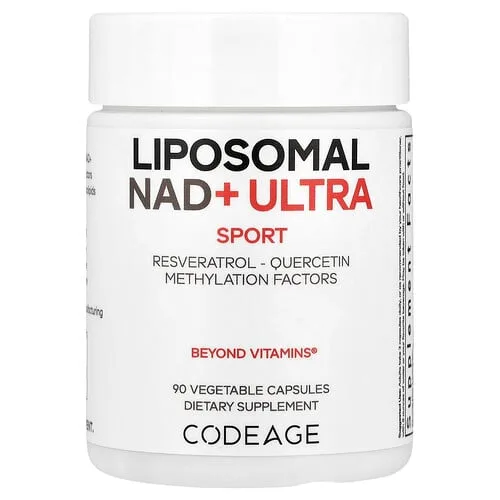 Codeage, Deporte, NAD+ liposomal ULTRA, 90 cápsulas vegetales